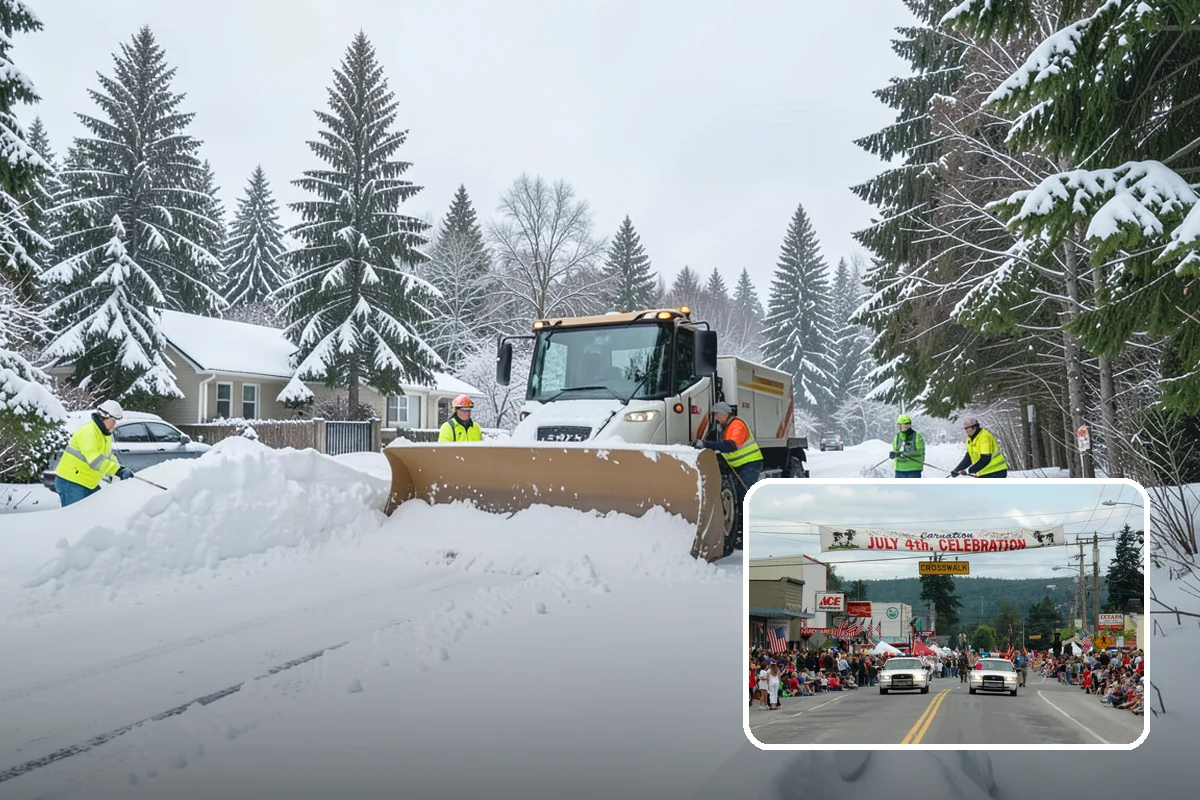 Municipal Snow Hauling in Carnation, King County, WA - Adds hauling capacity when city resources are stretched