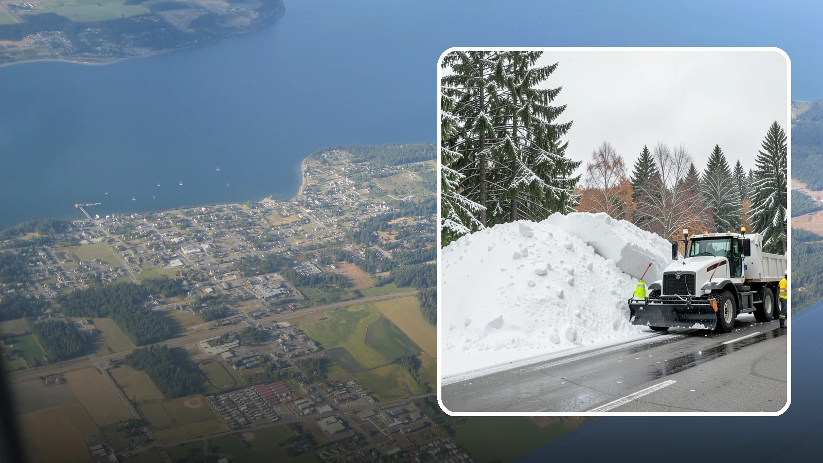 Municipal Snow Hauling in Coupeville, Island County, WA - We support Western Washington municipalities by hauling snow from streets, civic lots, and transit areas after major events.