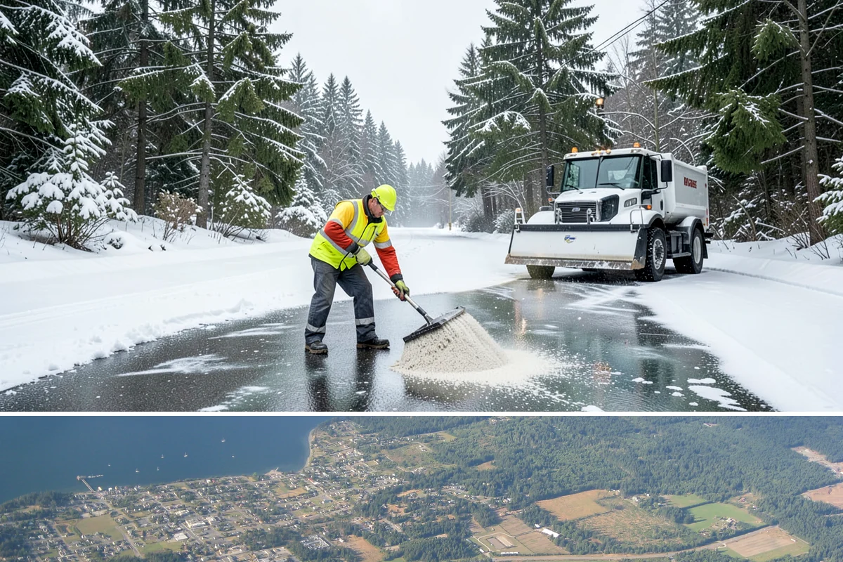 Municipal Snow Hauling in Coupeville, Island County, WA - Municipal hauling support is activated during the infrequent major storms that overwhelm a city's own equipment, typically in...