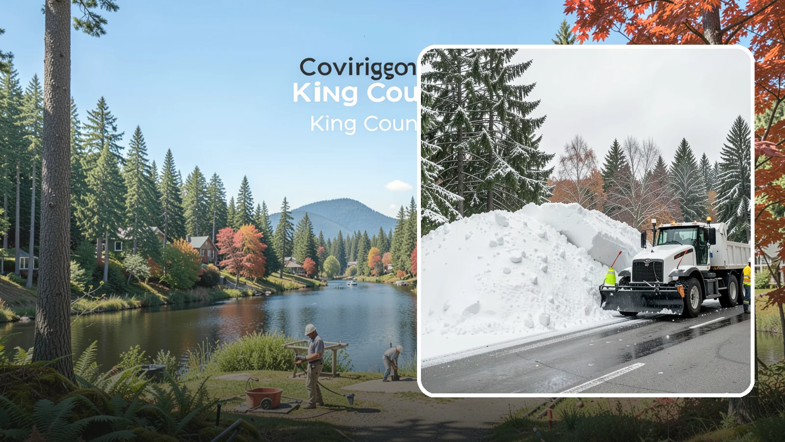 Municipal Snow Hauling in Covington, King County, WA - We support Western Washington municipalities by hauling snow from streets, civic lots, and transit areas after major events.