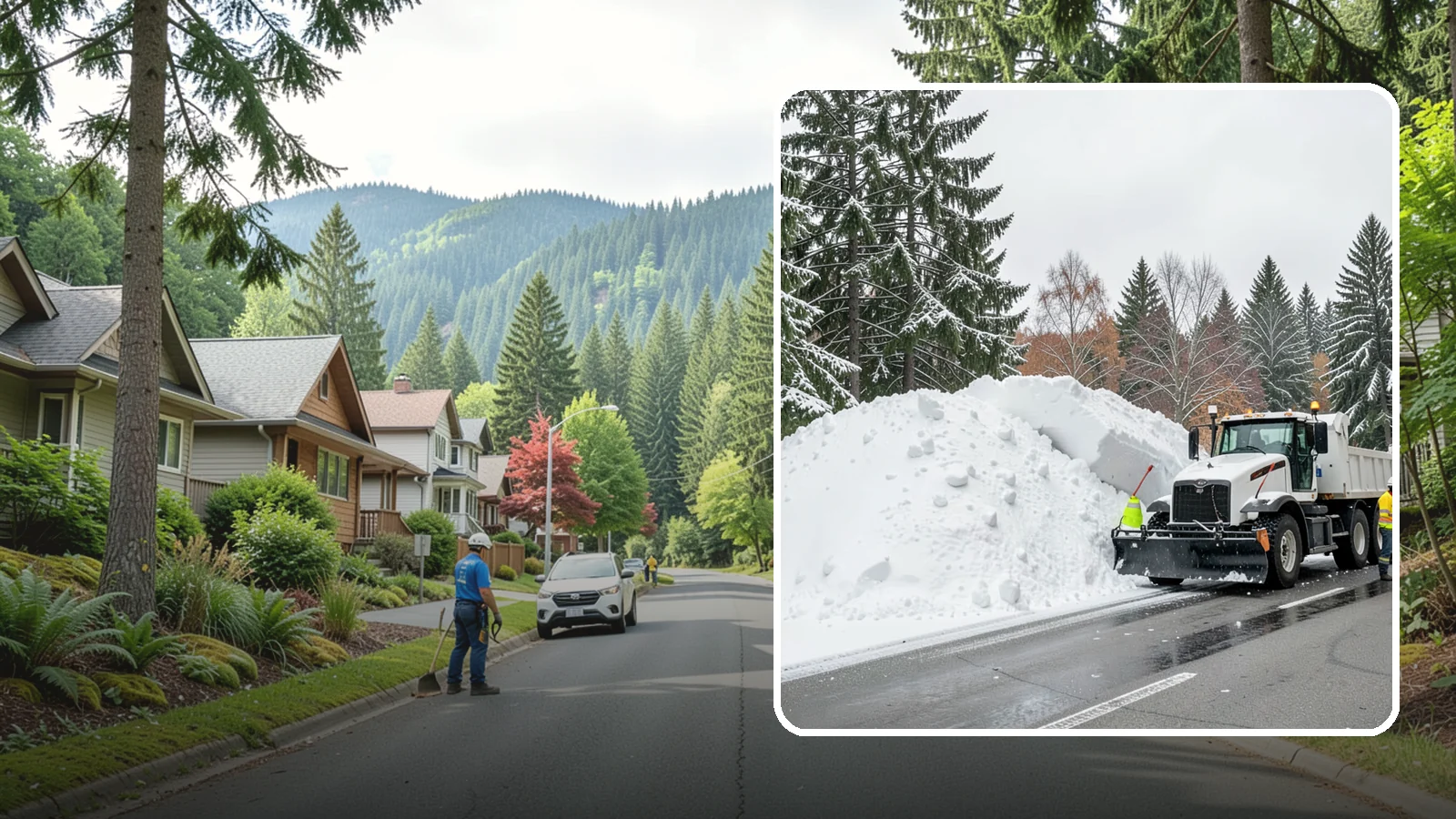 Municipal Snow Hauling in Darrington, Snohomish County, WA - We support Western Washington municipalities by hauling snow from streets, civic lots, and transit areas after major events.
