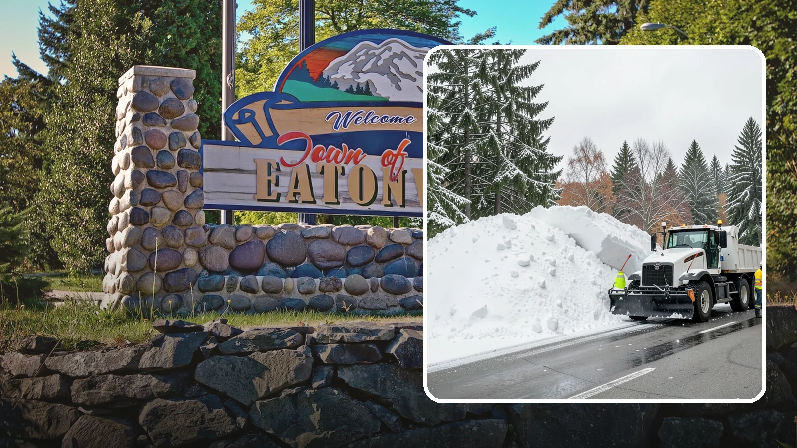Municipal Snow Hauling in Eatonville, Pierce County, WA - We support Western Washington municipalities by hauling snow from streets, civic lots, and transit areas after major events.