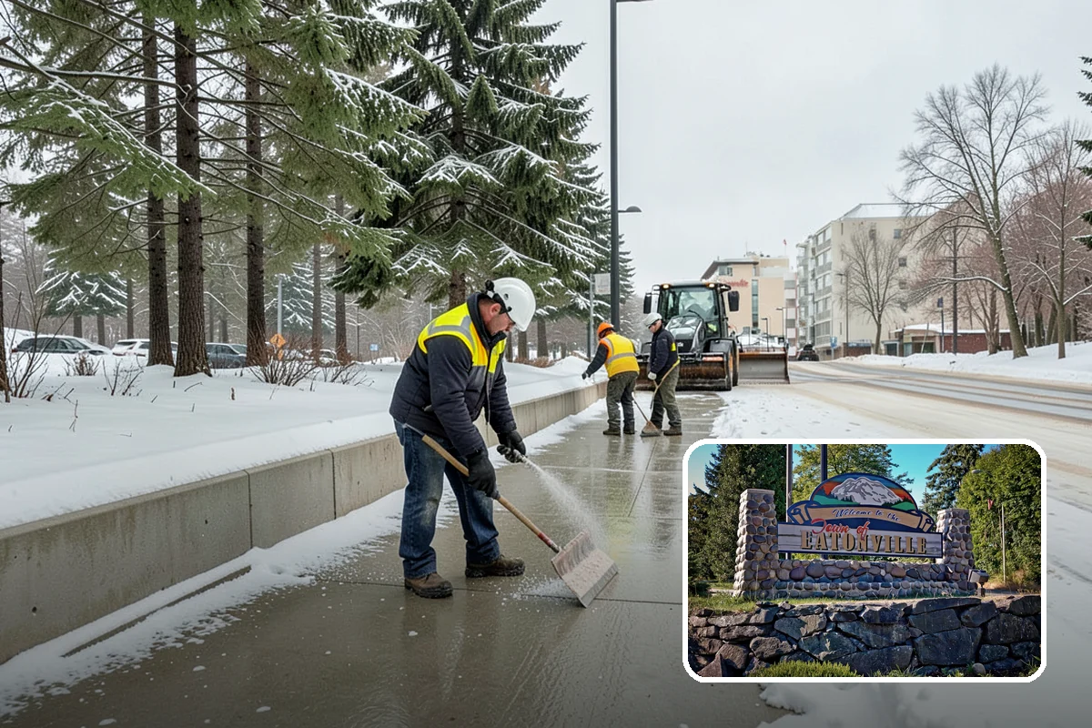 Municipal Snow Hauling in Eatonville, Pierce County, WA - Adds hauling capacity when city resources are stretched