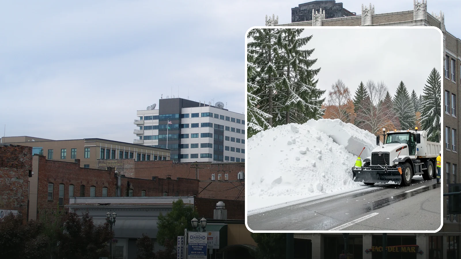 Municipal Snow Hauling in Everett, Snohomish County, WA - We support Western Washington municipalities by hauling snow from streets, civic lots, and transit areas after major events.
