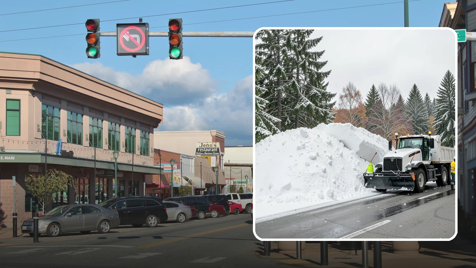 Municipal Snow Hauling in Monroe, Snohomish County, WA - We support Western Washington municipalities by hauling snow from streets, civic lots, and transit areas after major events.