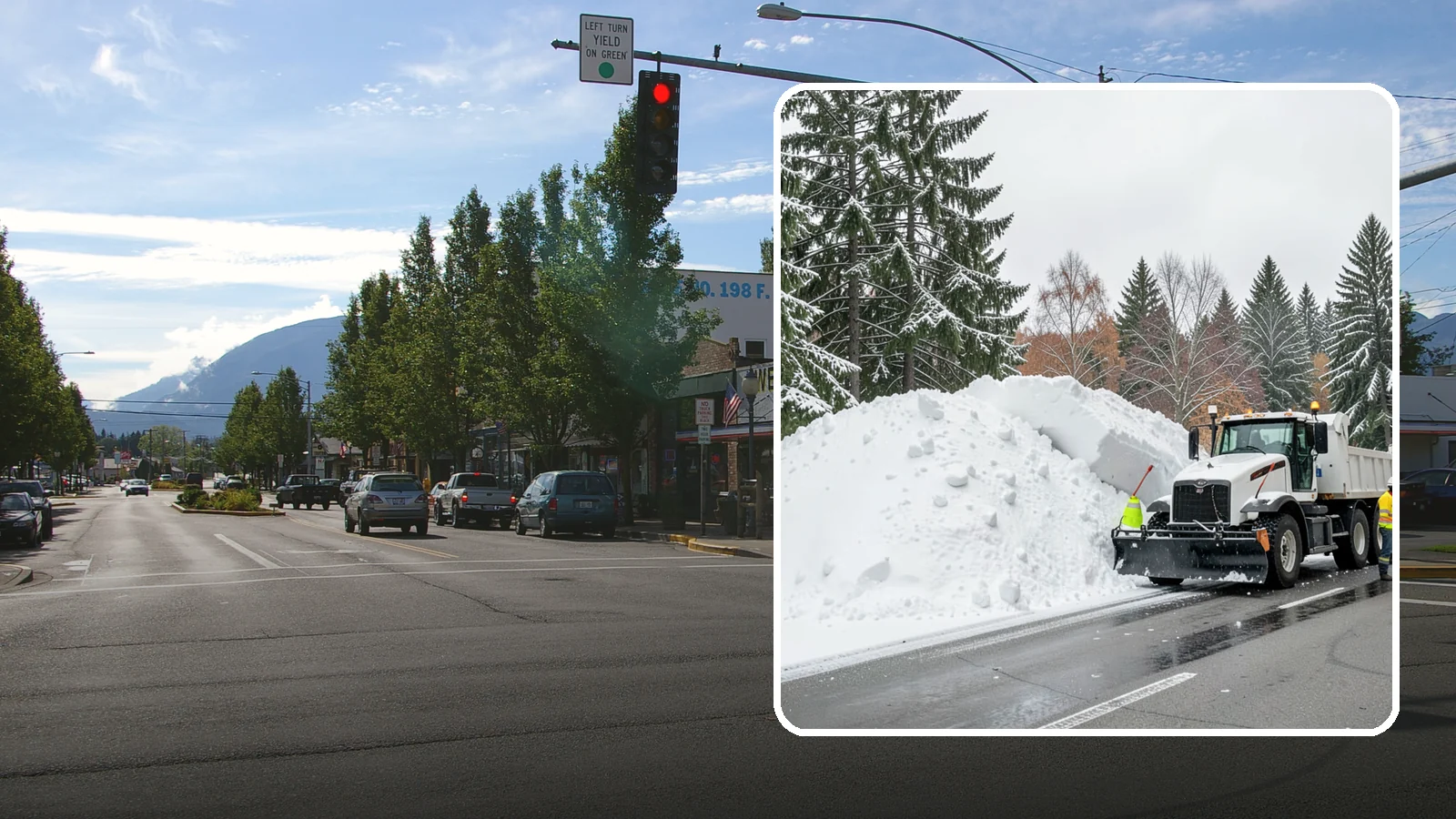 Municipal Snow Hauling in North Bend, King County, WA - We support Western Washington municipalities by hauling snow from streets, civic lots, and transit areas after major events.