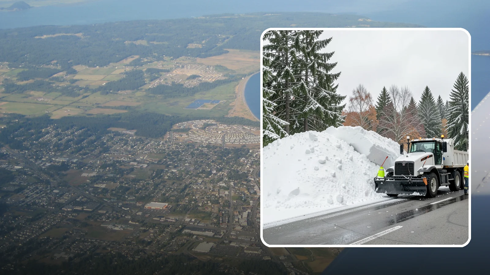 Municipal Snow Hauling in Oak Harbor, Island County, WA - We support Western Washington municipalities by hauling snow from streets, civic lots, and transit areas after major events.