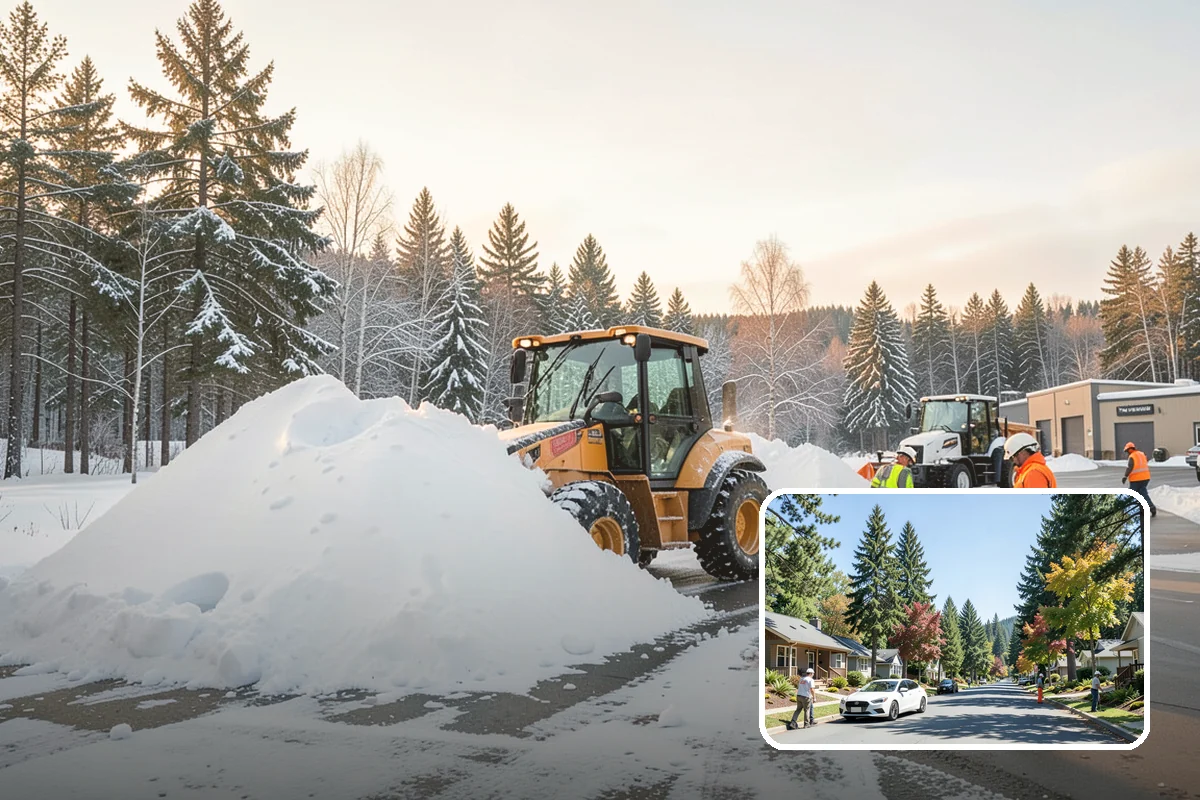 Municipal Snow Hauling in Orting, Pierce County, WA - Adds hauling capacity when city resources are stretched