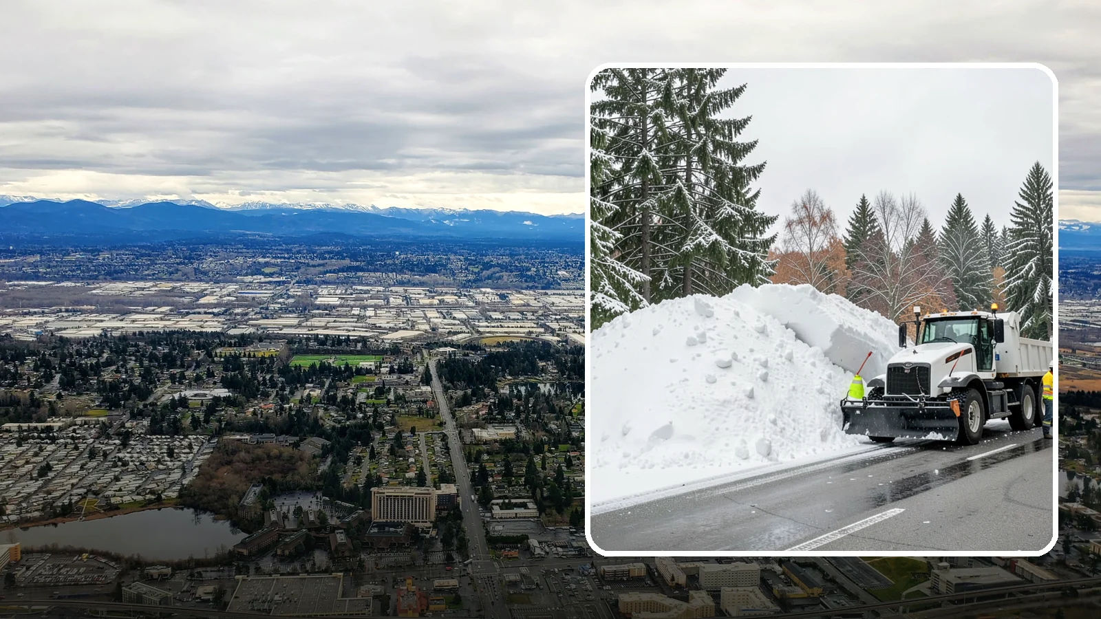 Municipal Snow Hauling in SeaTac, King County, WA - We support Western Washington municipalities by hauling snow from streets, civic lots, and transit areas after major events.