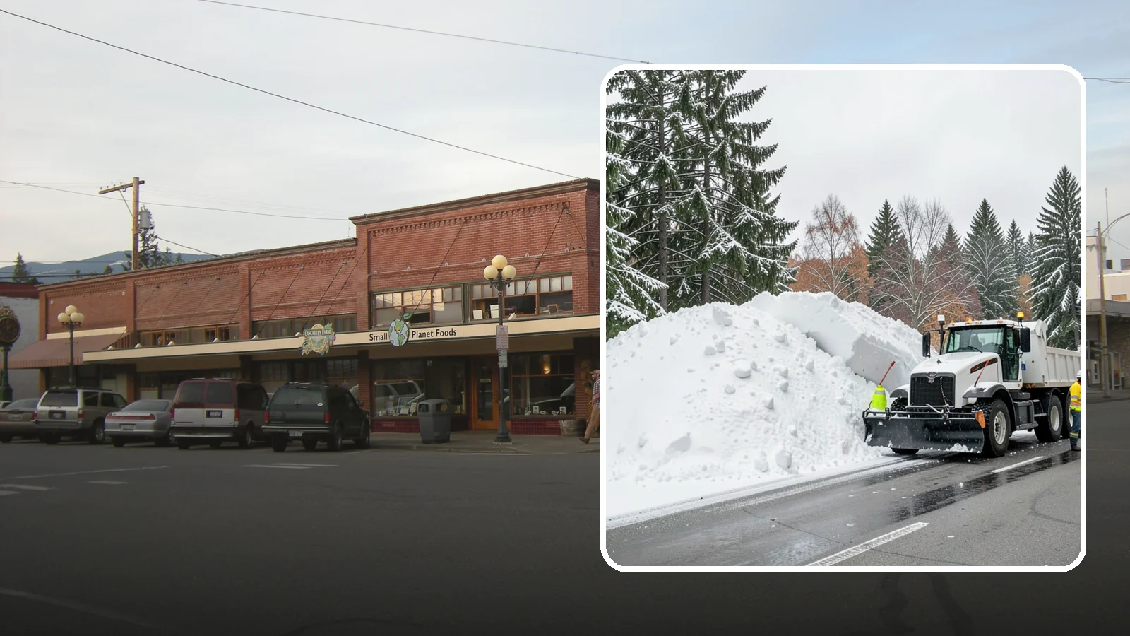 Municipal Snow Hauling in Sedro-Woolley, Skagit County, WA - We support Western Washington municipalities by hauling snow from streets, civic lots, and transit areas after major events.