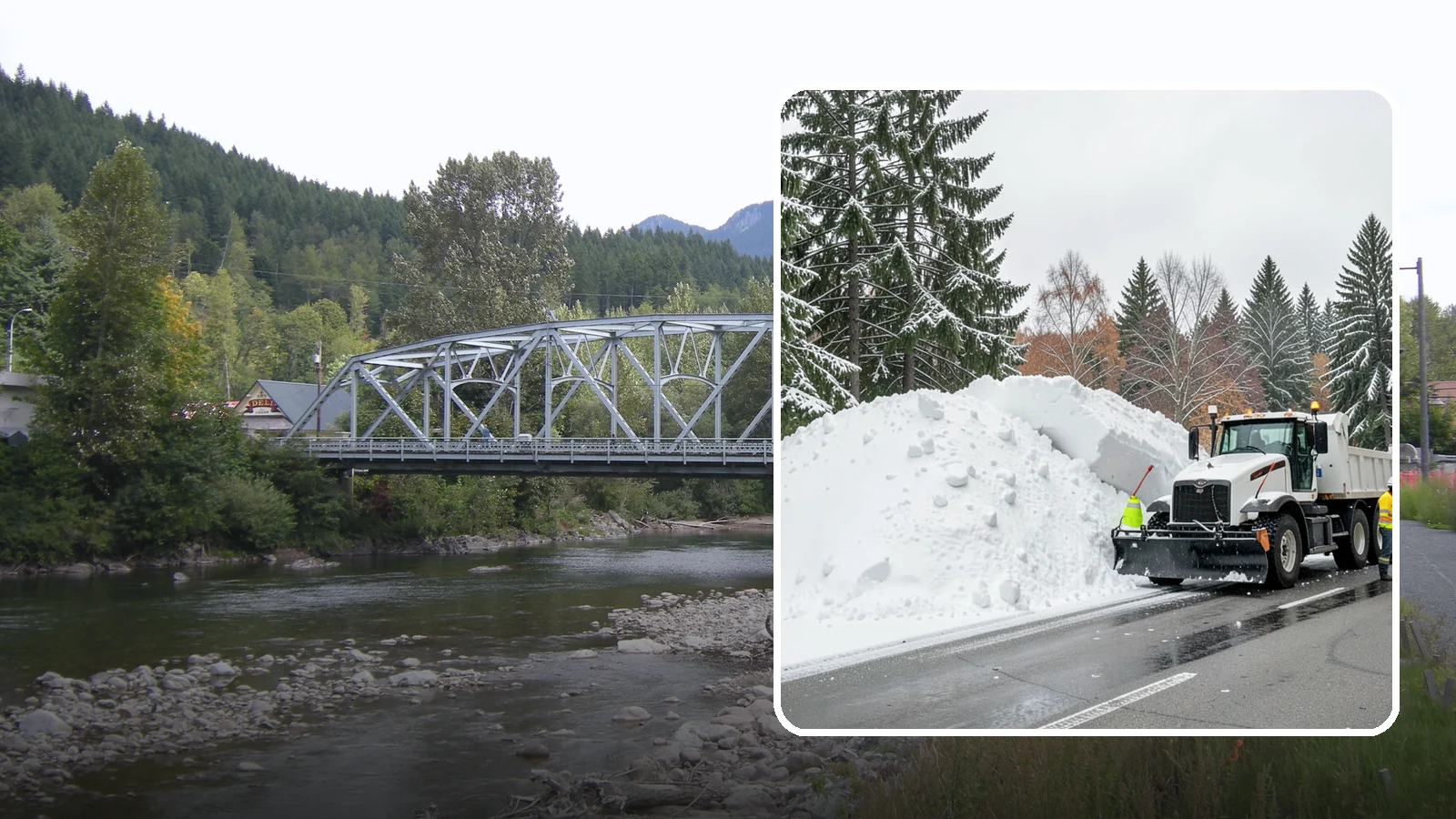 Municipal Snow Hauling in Skykomish, King County, WA - We support Western Washington municipalities by hauling snow from streets, civic lots, and transit areas after major events.