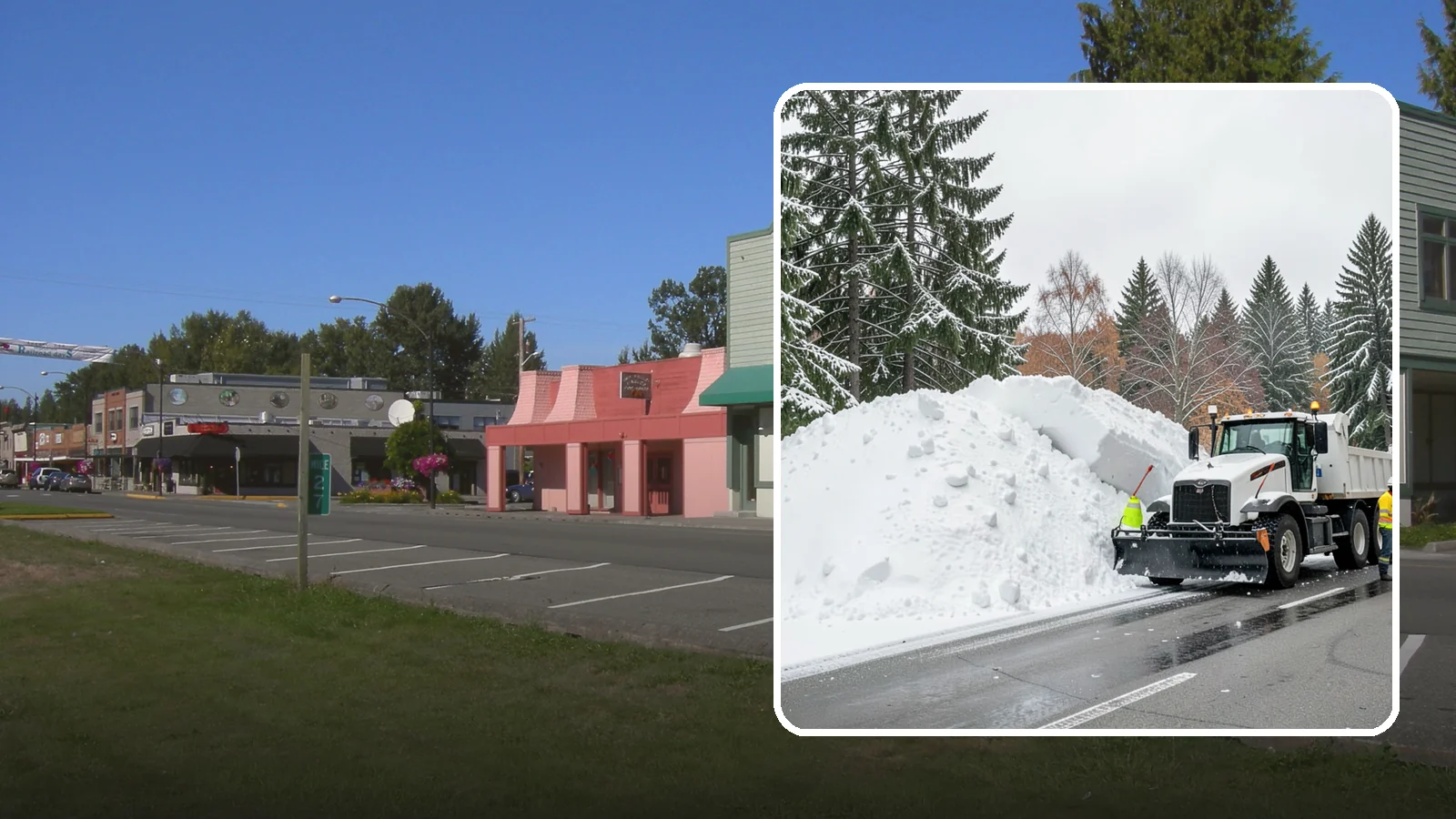 Municipal Snow Hauling in Snoqualmie, King County, WA - We support Western Washington municipalities by hauling snow from streets, civic lots, and transit areas after major events.
