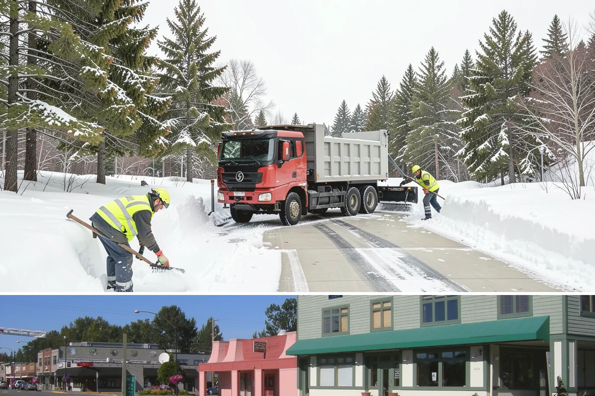 Municipal Snow Hauling in Snoqualmie, King County, WA - Municipal hauling support is activated during the infrequent major storms that overwhelm a city's own equipment, typically in...