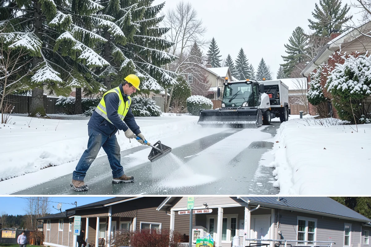 Municipal Snow Hauling in South Prairie, Pierce County, WA - Municipal hauling support is activated during the infrequent major storms that overwhelm a city's own equipment, typically in...