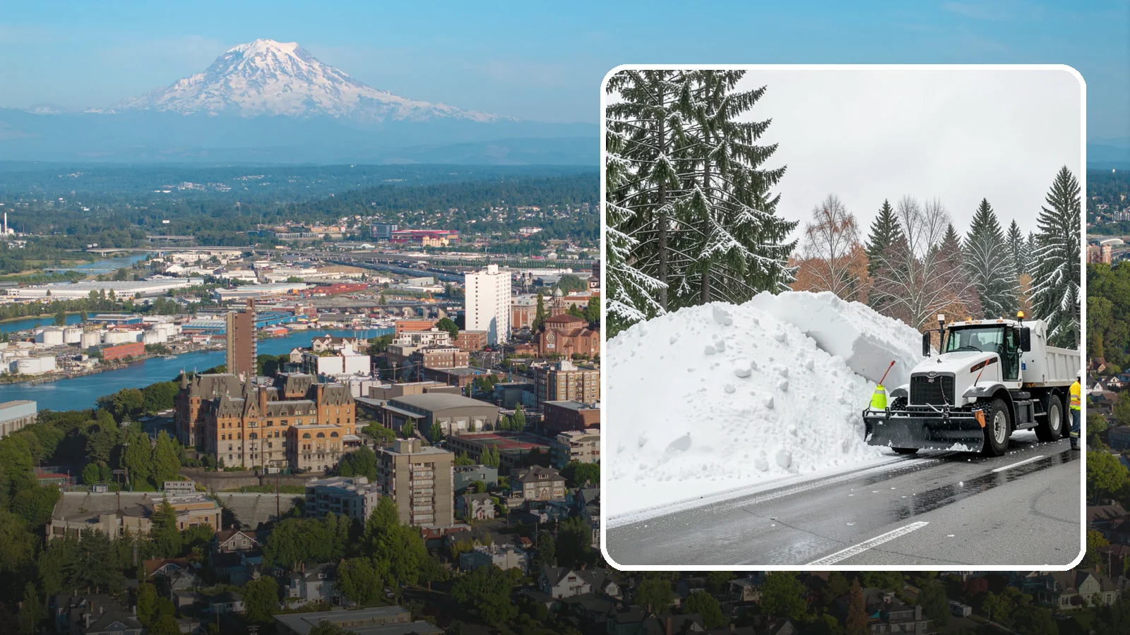 Municipal Snow Hauling in Tacoma, Pierce County, WA - We support Western Washington municipalities by hauling snow from streets, civic lots, and transit areas after major events.