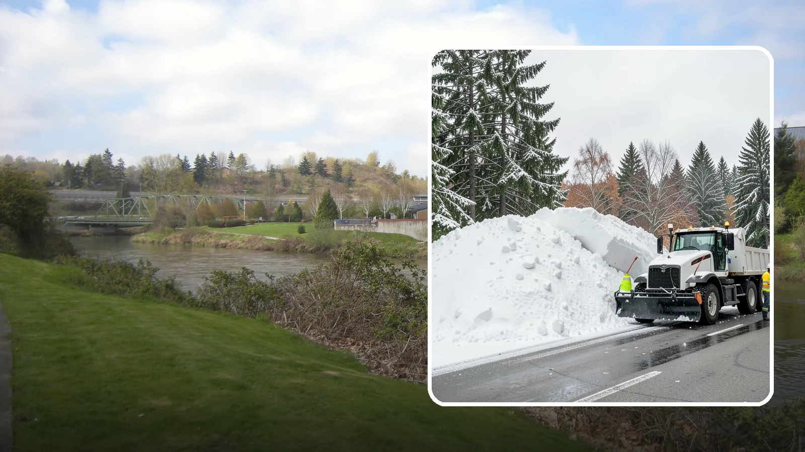 Municipal Snow Hauling in Tukwila, King County, WA - We support Western Washington municipalities by hauling snow from streets, civic lots, and transit areas after major events.