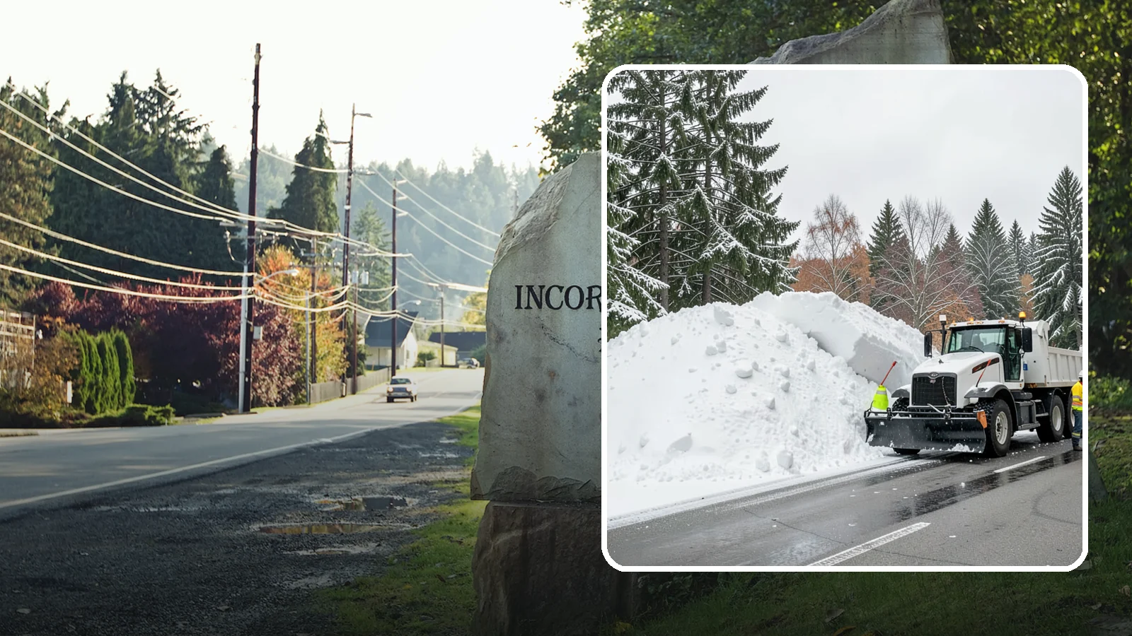 Municipal Snow Hauling in Wilkeson, Pierce County, WA - We support Western Washington municipalities by hauling snow from streets, civic lots, and transit areas after major events.