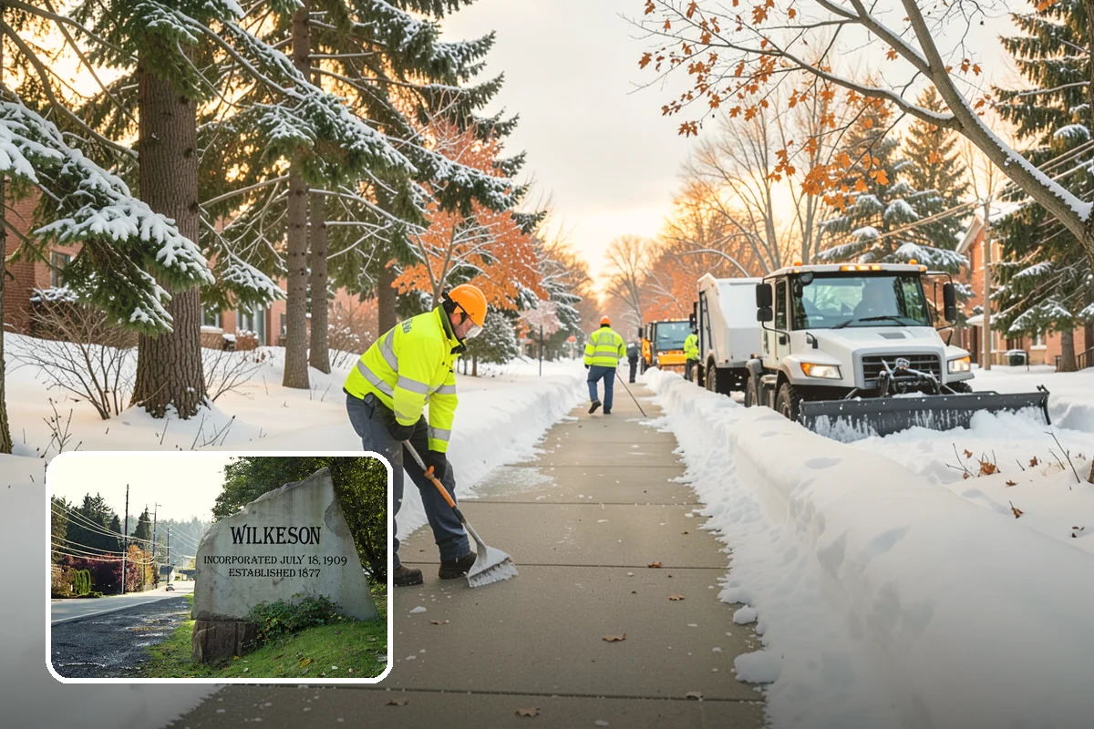 Municipal Snow Hauling in Wilkeson, Pierce County, WA - Adds hauling capacity when city resources are stretched