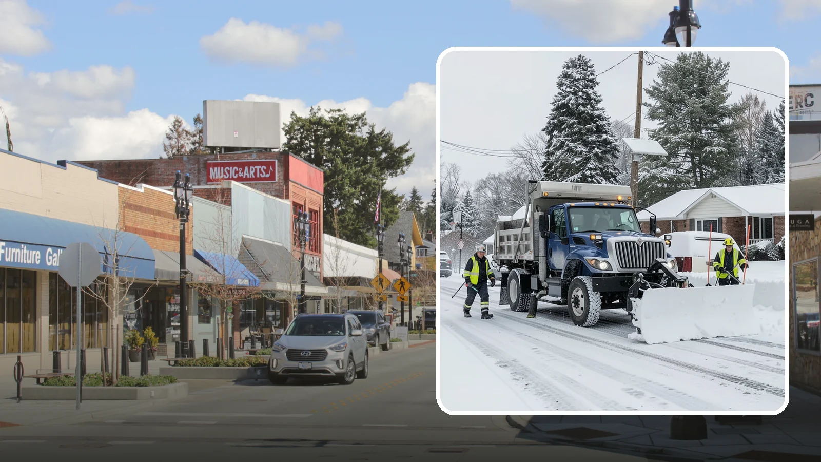 Municipal Snow Plowing in Bothell, King County, WA - We plow municipal lots, public buildings, and civic entrances so residents keep reaching essential government services.