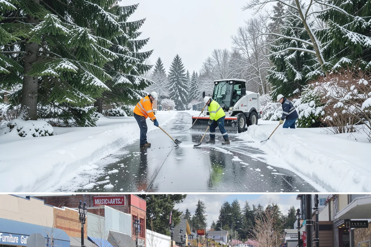 Municipal Snow Plowing in Bothell, King County, WA - Contract before winter so essential public services stay open through every storm.