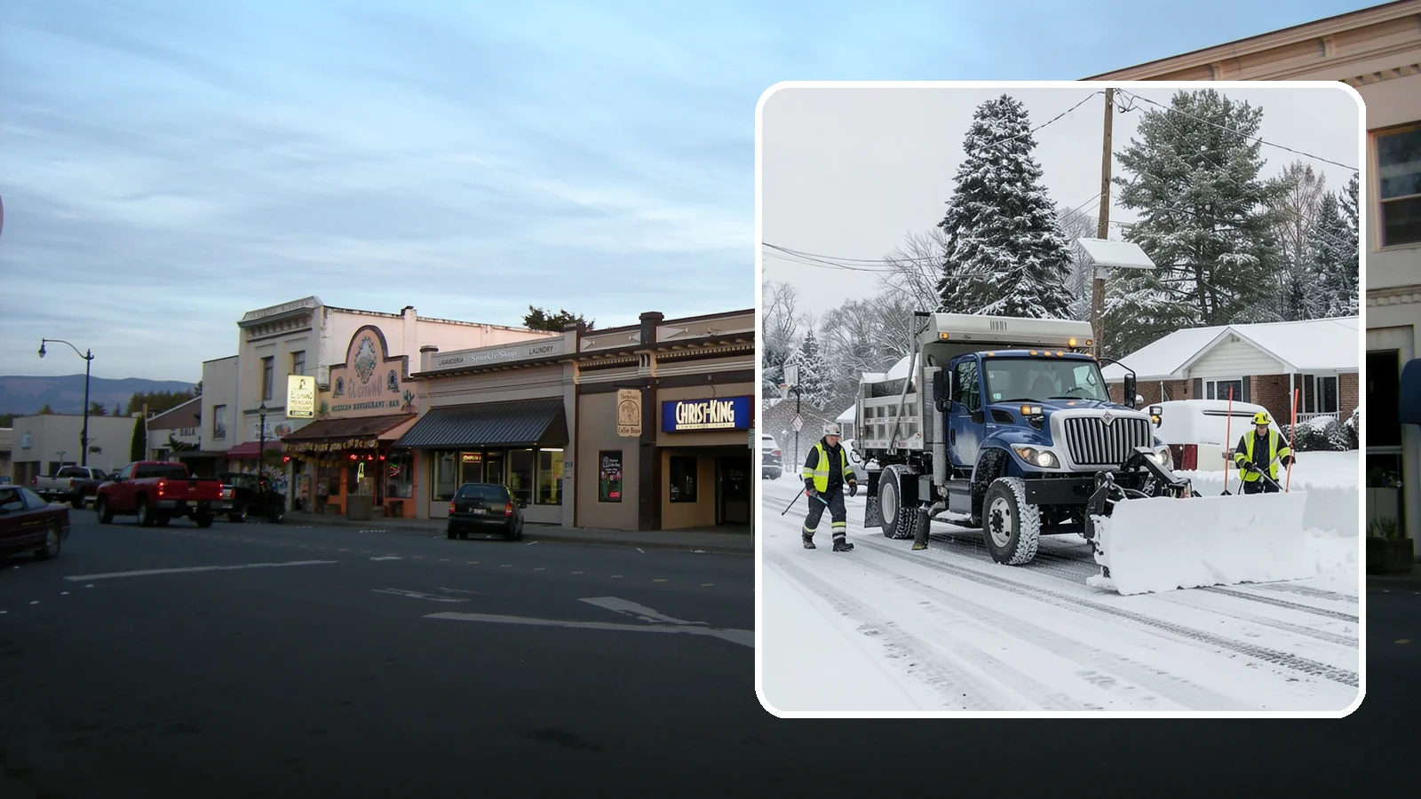 Municipal Snow Plowing in Burlington, Skagit County, WA - We plow municipal lots, public buildings, and civic entrances so residents keep reaching essential government services.