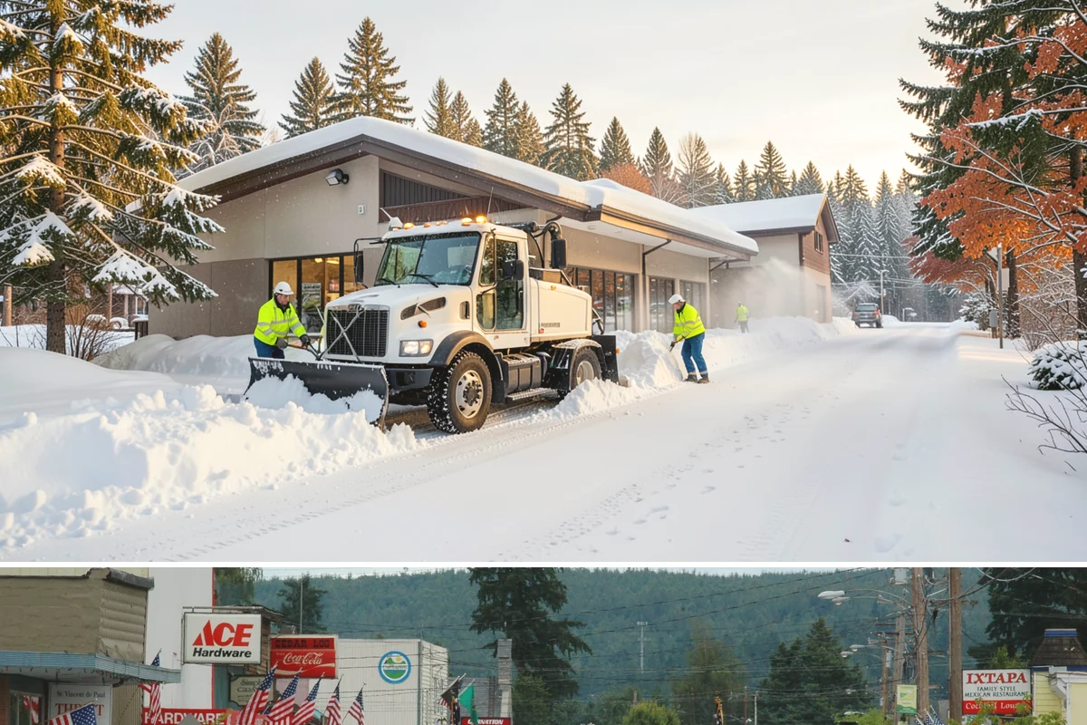 Municipal Snow Plowing in Carnation, King County, WA - Contract before winter so essential public services stay open through every storm.