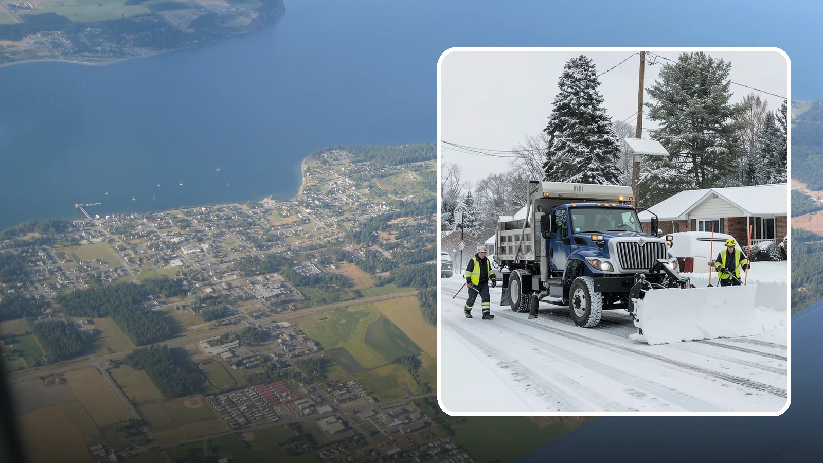 Municipal Snow Plowing in Coupeville, Island County, WA - We plow municipal lots, public buildings, and civic entrances so residents keep reaching essential government services.
