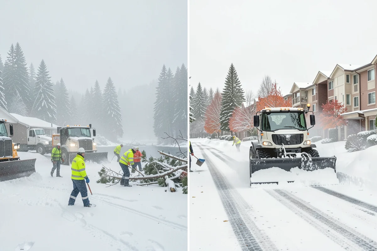 Municipal Snow Plowing in Covington, King County, WA - Map all municipal sites and set priority order with city staff