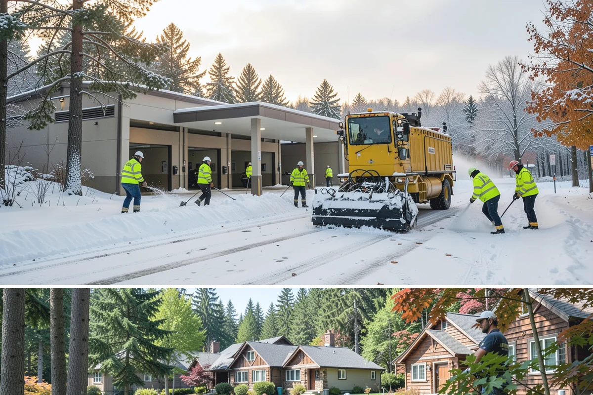 Municipal Snow Plowing in Edgewood, Pierce County, WA - Contract before winter so essential public services stay open through every storm.