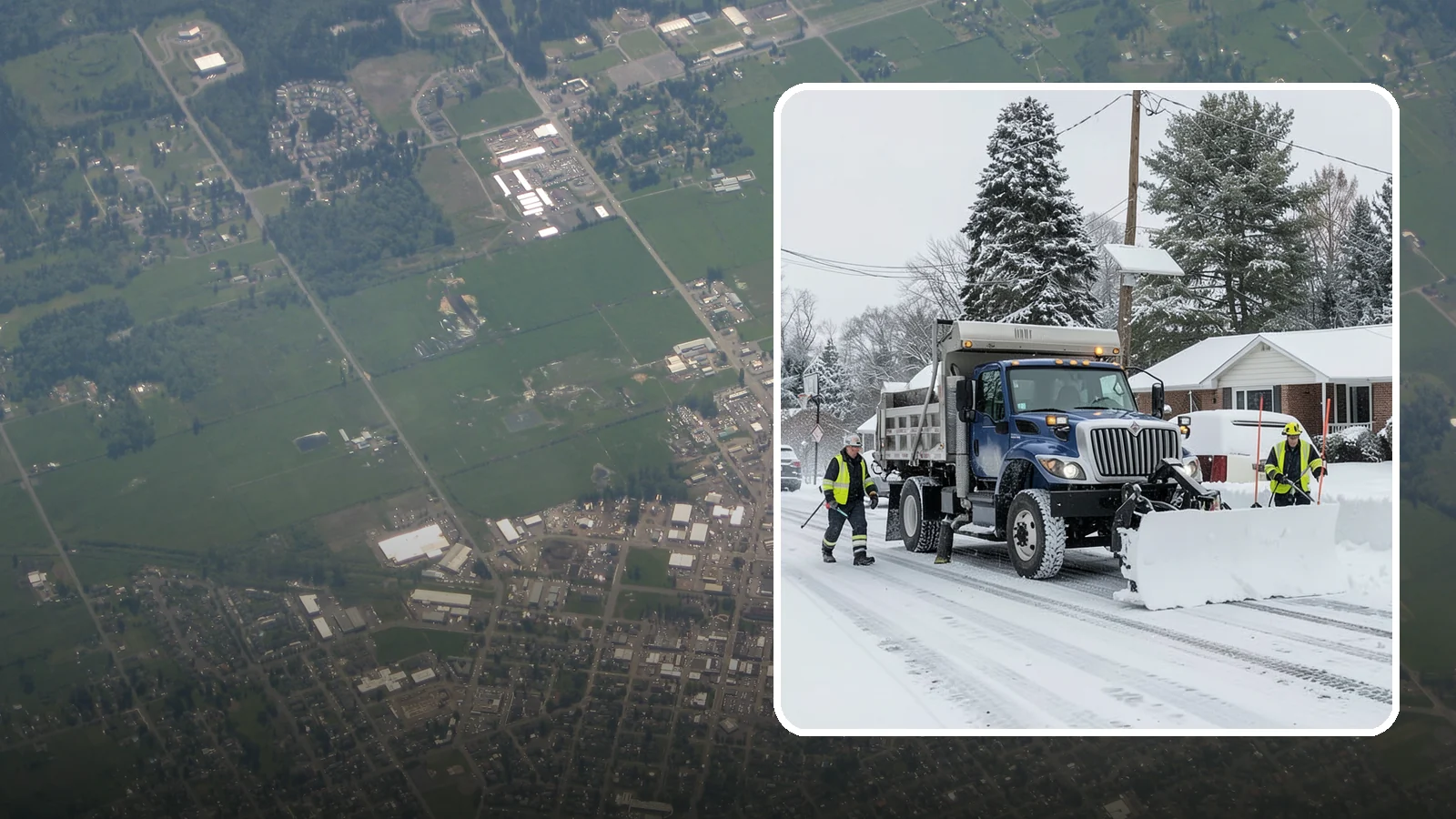 Municipal Snow Plowing in Enumclaw, King County, WA - We plow municipal lots, public buildings, and civic entrances so residents keep reaching essential government services.