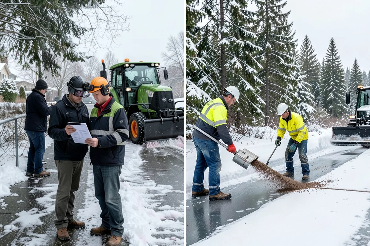 Municipal Snow Plowing in Enumclaw, King County, WA - Map all municipal sites and set priority order with city staff
