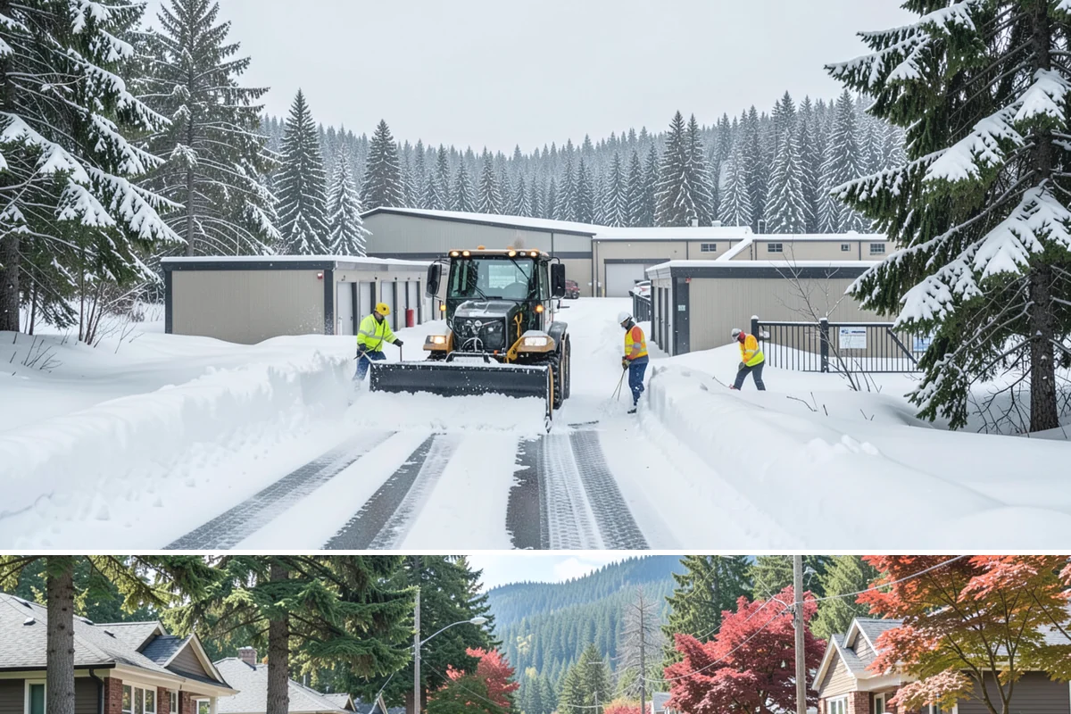 Municipal Snow Plowing in Hunts Point, King County, WA - Contract before winter so essential public services stay open through every storm.