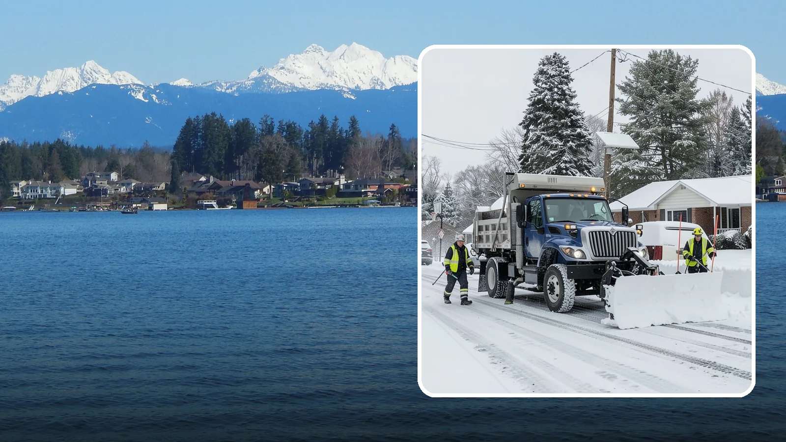Municipal Snow Plowing in Lake Stevens, Snohomish County, WA - We plow municipal lots, public buildings, and civic entrances so residents keep reaching essential government services.
