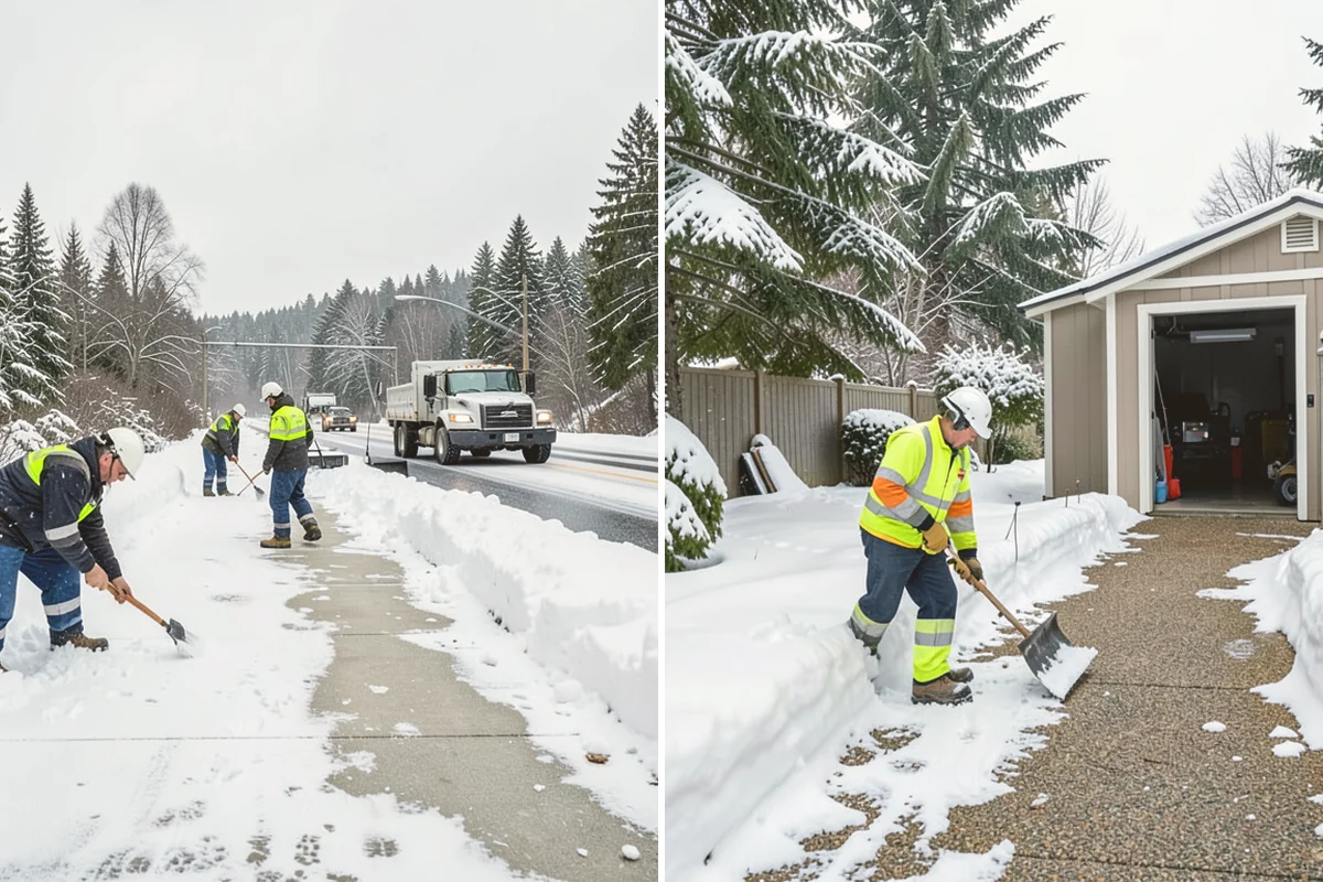 Municipal Snow Plowing in Langley, Island County, WA - Map all municipal sites and set priority order with city staff