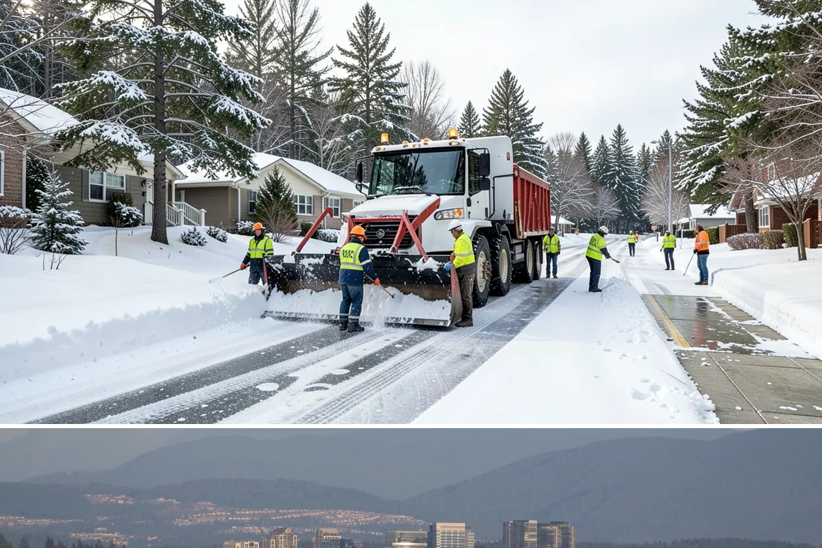 Municipal Snow Plowing in Medina, King County, WA - Contract before winter so essential public services stay open through every storm.