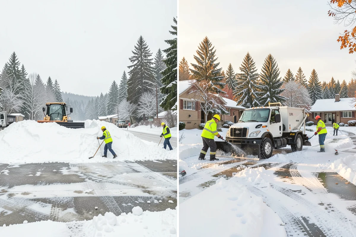 Municipal Snow Plowing in Mercer Island, King County, WA - Map all municipal sites and set priority order with city staff