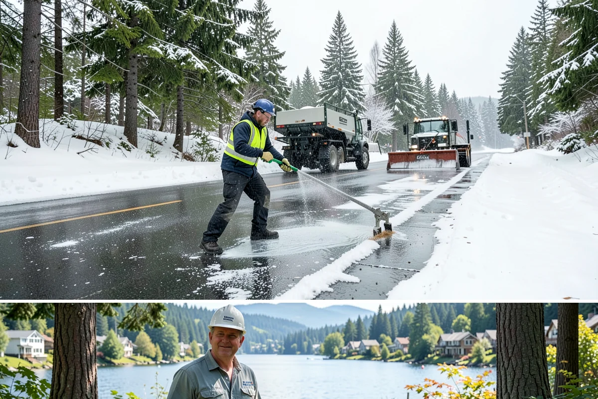 Municipal Snow Plowing in Milton, King County, WA - Contract before winter so essential public services stay open through every storm.