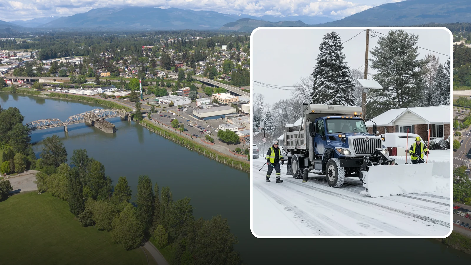 Municipal Snow Plowing in Mount Vernon, Skagit County, WA - We plow municipal lots, public buildings, and civic entrances so residents keep reaching essential government services.