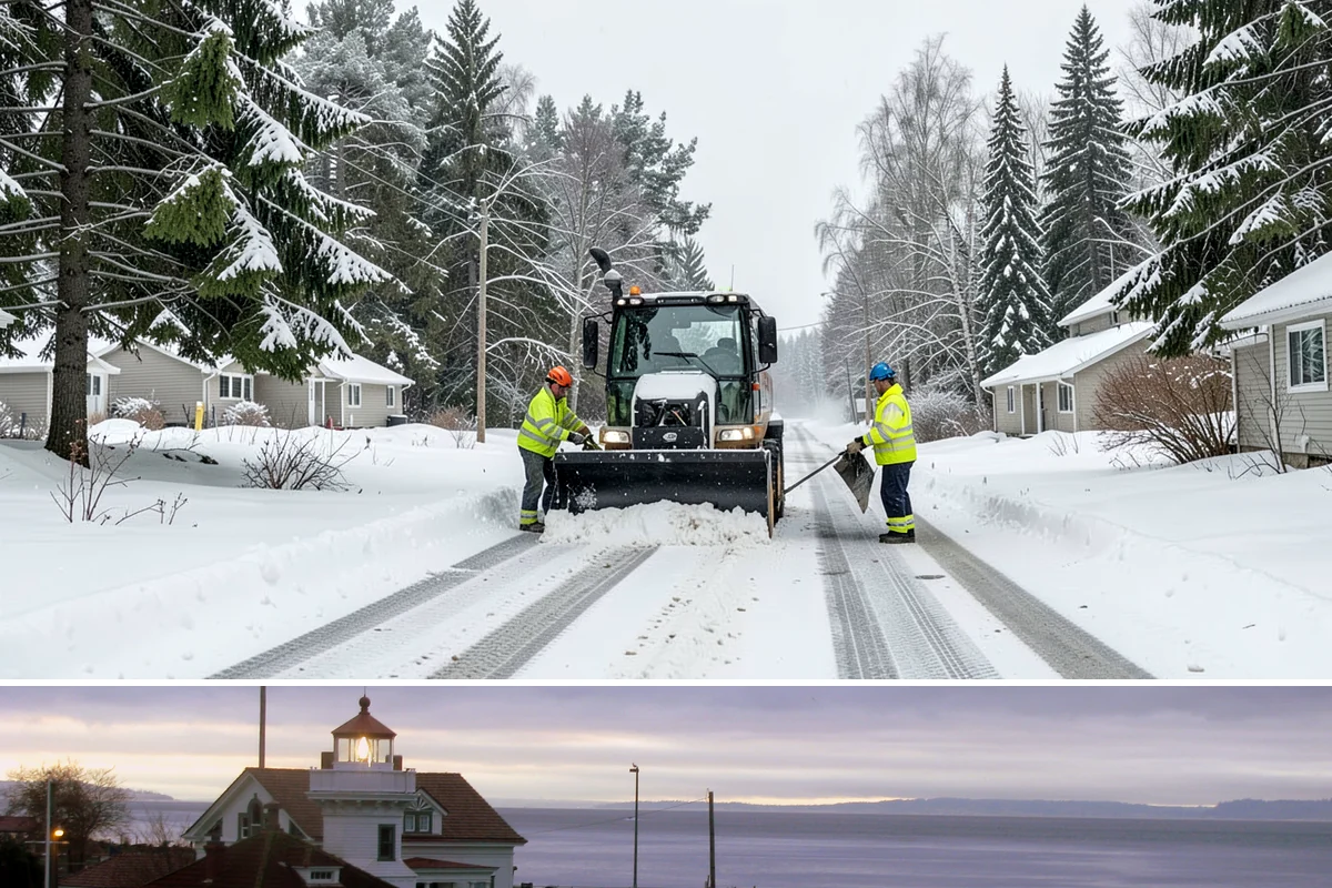 Municipal Snow Plowing in Mukilteo, Snohomish County, WA - Contract before winter so essential public services stay open through every storm.