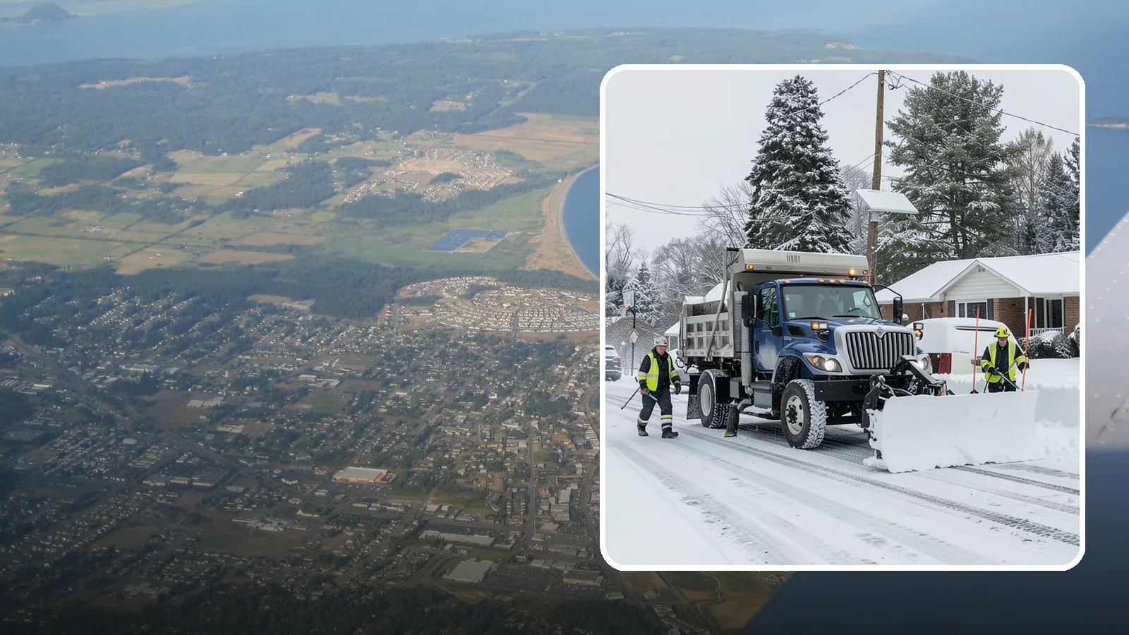 Municipal Snow Plowing in Oak Harbor, Island County, WA - We plow municipal lots, public buildings, and civic entrances so residents keep reaching essential government services.