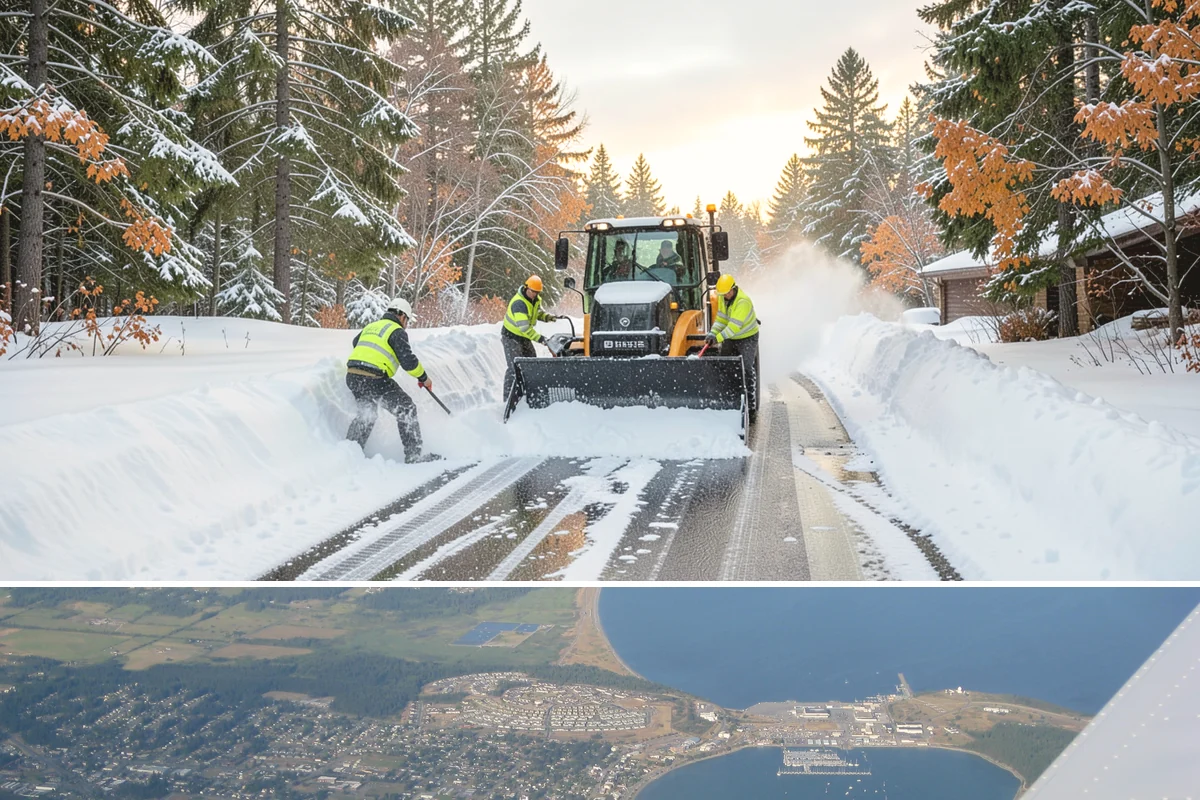 Municipal Snow Plowing in Oak Harbor, Island County, WA - Contract before winter so essential public services stay open through every storm.