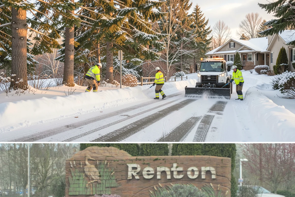 Municipal Snow Plowing in Renton, King County, WA - Contract before winter so essential public services stay open through every storm.