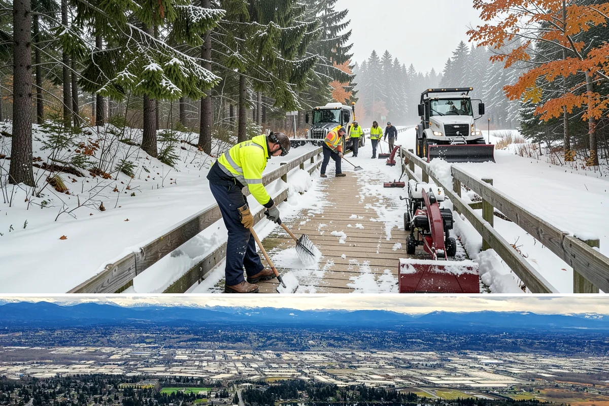 Municipal Snow Plowing in SeaTac, King County, WA - Contract before winter so essential public services stay open through every storm.
