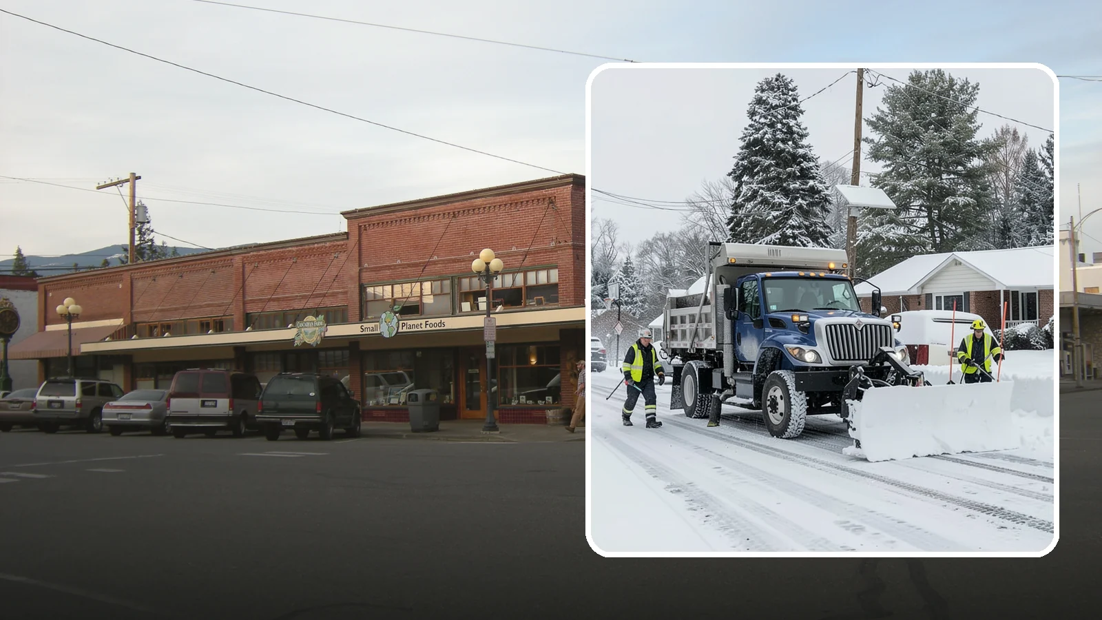 Municipal Snow Plowing in Sedro-Woolley, Skagit County, WA - We plow municipal lots, public buildings, and civic entrances so residents keep reaching essential government services.