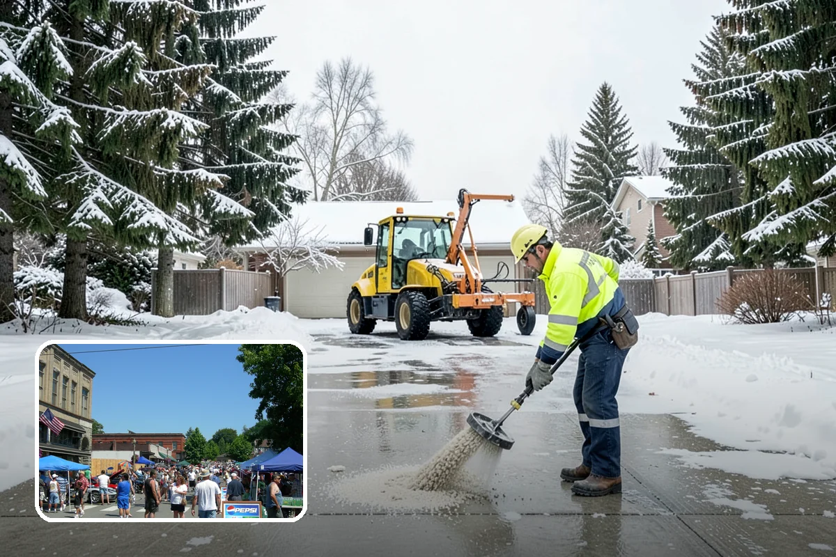 Municipal Snow Plowing in Snohomish, Snohomish County, WA - Multiple civic sites cleared on a coordinated route