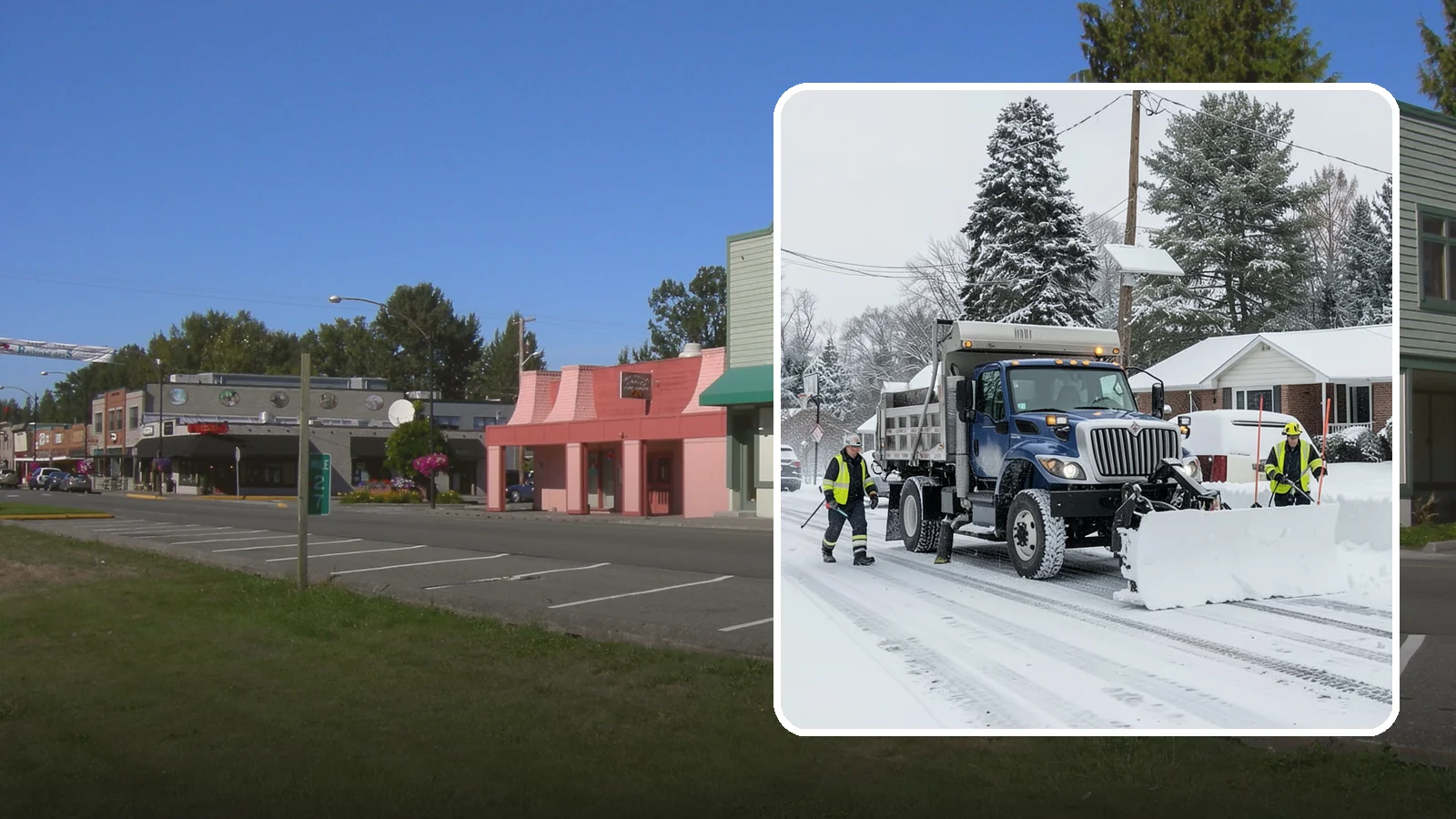 Municipal Snow Plowing in Snoqualmie, King County, WA - We plow municipal lots, public buildings, and civic entrances so residents keep reaching essential government services.