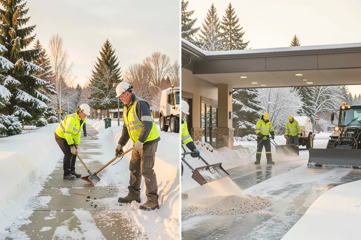 Municipal Snow Removal in Algona, King County, WA - Prioritize public entrances and accessible routes
