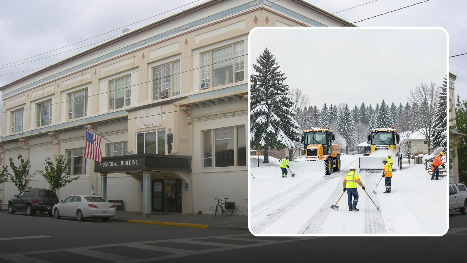 Municipal Snow Removal in Anacortes, Skagit County, WA - We support municipal properties by clearing public buildings, lots, and walkways for staff and residents.