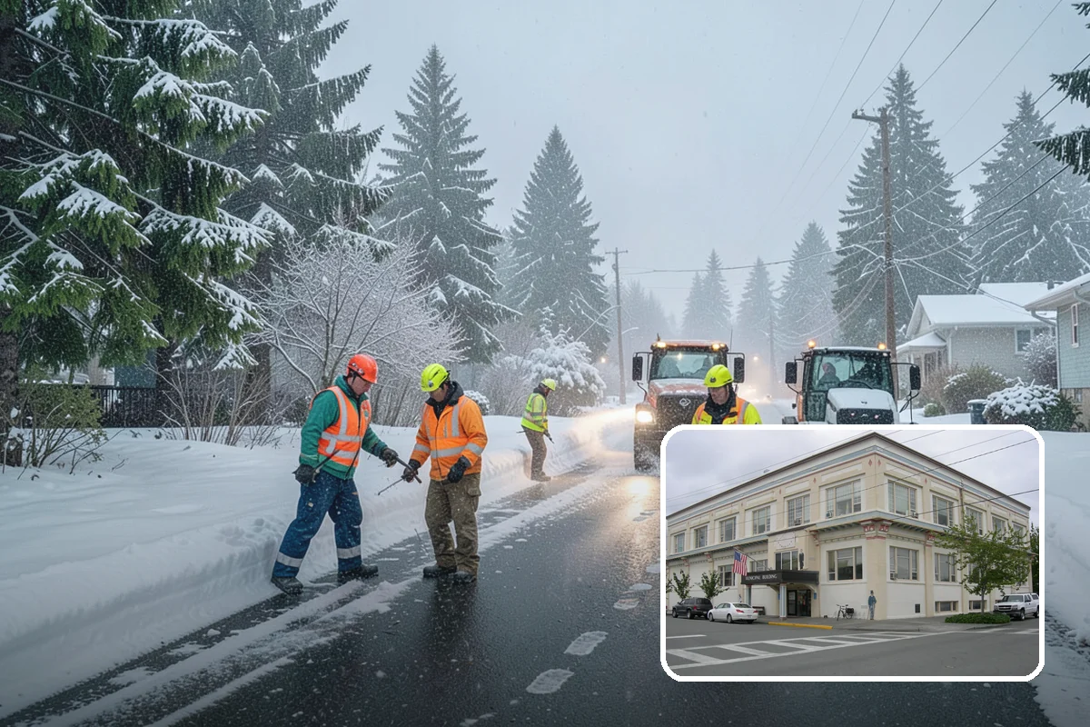 Municipal Snow Removal in Anacortes, Skagit County, WA - Public access to municipal services maintained