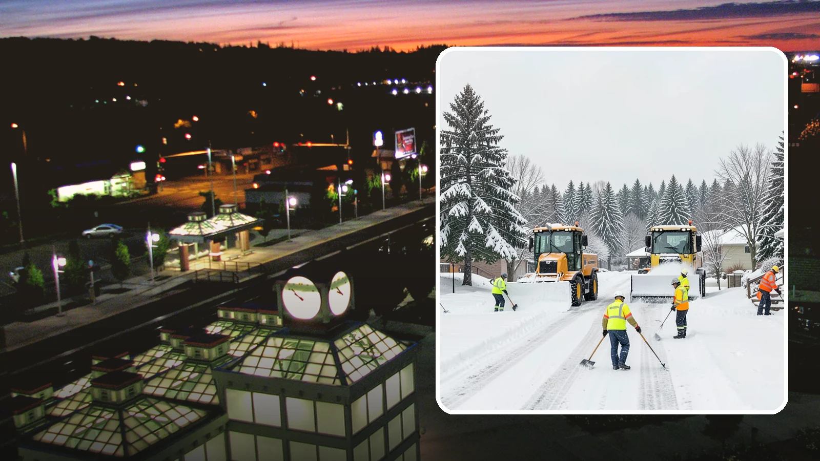 Municipal Snow Removal in Auburn, King County, WA - We support municipal properties by clearing public buildings, lots, and walkways for staff and residents.